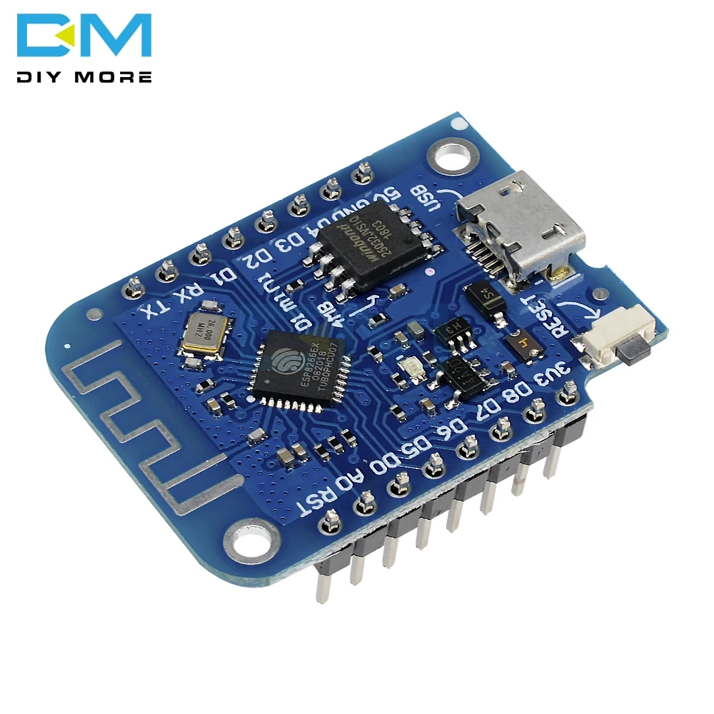 Wemos D1 Mini V3.0 3,0 беспроводной Wi-Fi Интернет вещей макетная плата на основе ESP8266 CH340 CH340G 4 Мб для Arduino Nodemcu V2
