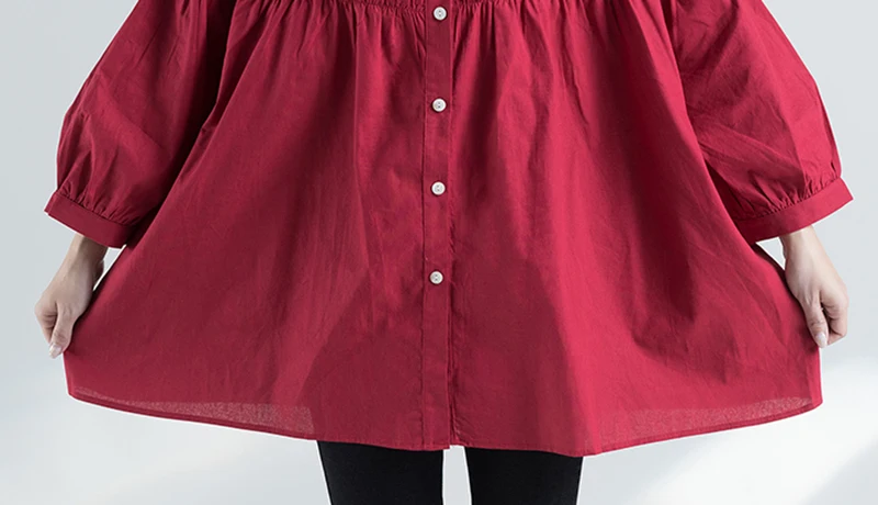 Женская свободная футболка CHICEVER черная большого размера с длинными рукавами в