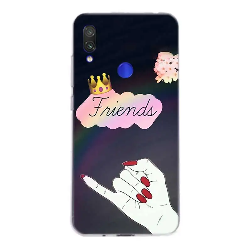 Best Friends BFF Case For Xiaomi redmi Note 7 Pro 6 5 4 Soft Xiomi Redmi 4A 4X Plus 5A 6A Silicone Fundas Cover |