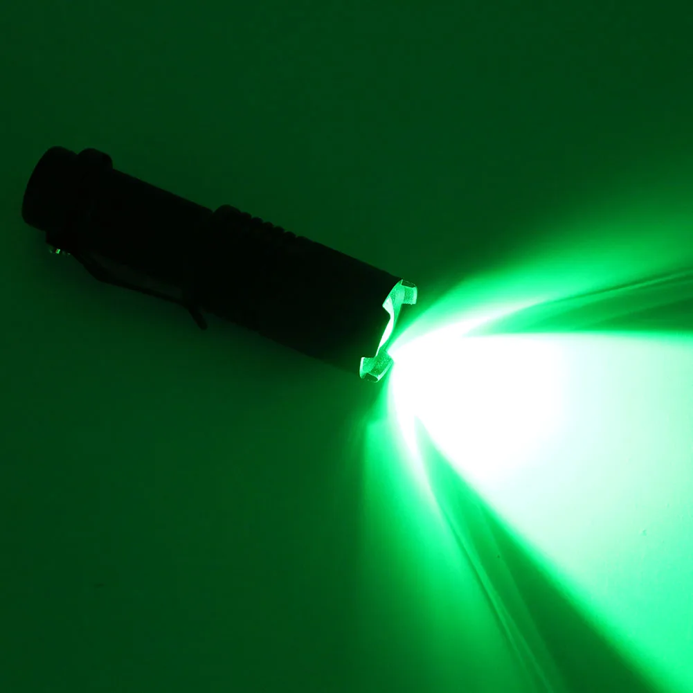 Тактическая вспысветильник SK68 зеленая LED лампа 5 Вт фонарь с зумом для ружья