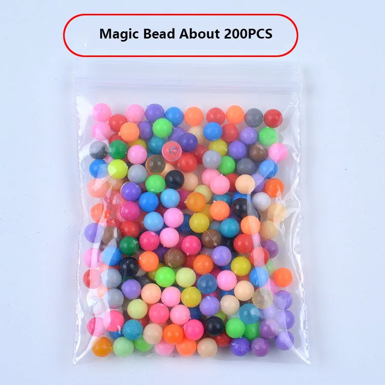 200pcs B 200-1000 шт./компл. 24 Цвета 5 мм распыления воды Aq Перлен Магия бусы развивающие 3D головоломки комплект аксессуаров для Для детей игрушки - Цвет: 200pcs B