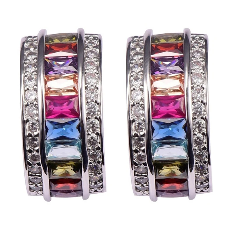 New Fashion Design Earrings Jewelry Classic Boho Colorful Imitation Rhinestone Wedding Earring for Women Cheap Brincos Z35K693 | Украшения