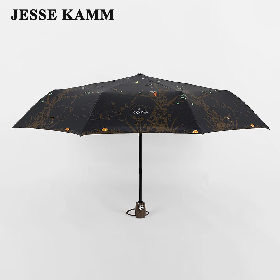 JESSE KAMM Полностью Автоматические Складные компактные ветрозащитные Зонты из