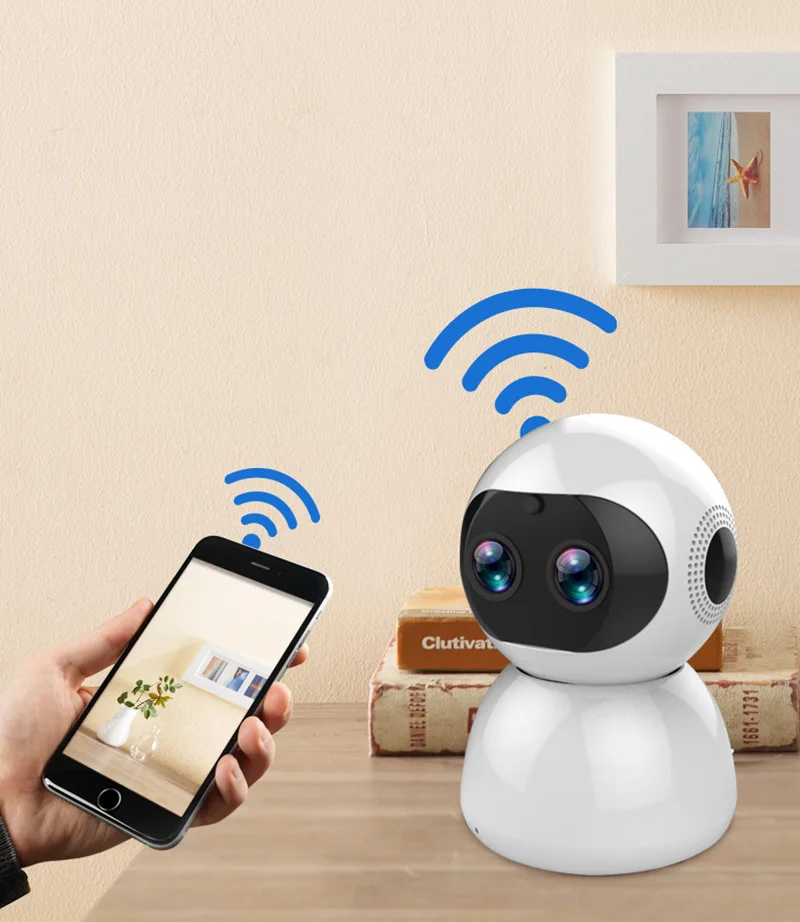 Беспроводная дистанционная WIFI камера IP Cam Детский плюшевый монитор Интерком H.264 IR