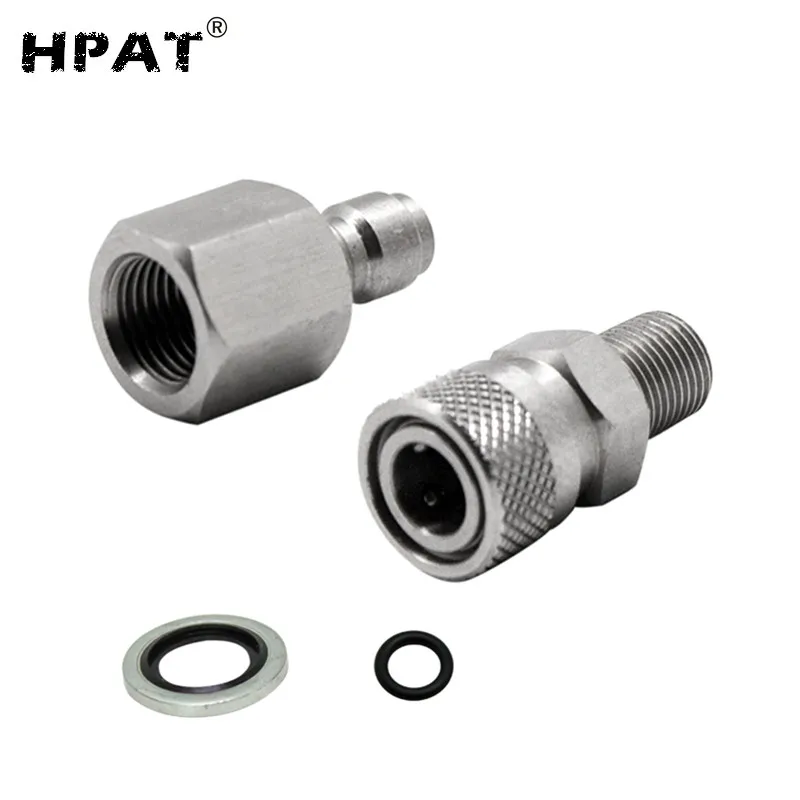 HPAT 1/8BSPP PCP зарядный шланг для пейнтбола быстроразъемный Соединительный адаптер