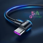 Кабель USB Type-C 5A для быстрой зарядки Huawei P30 Mate 20 Pro Samsung S10 S9