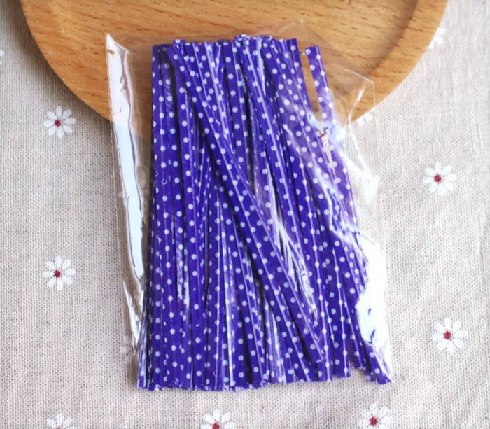 9 см волнистые точки красочные провода для выпечки мешок тостов хлеба кабельные