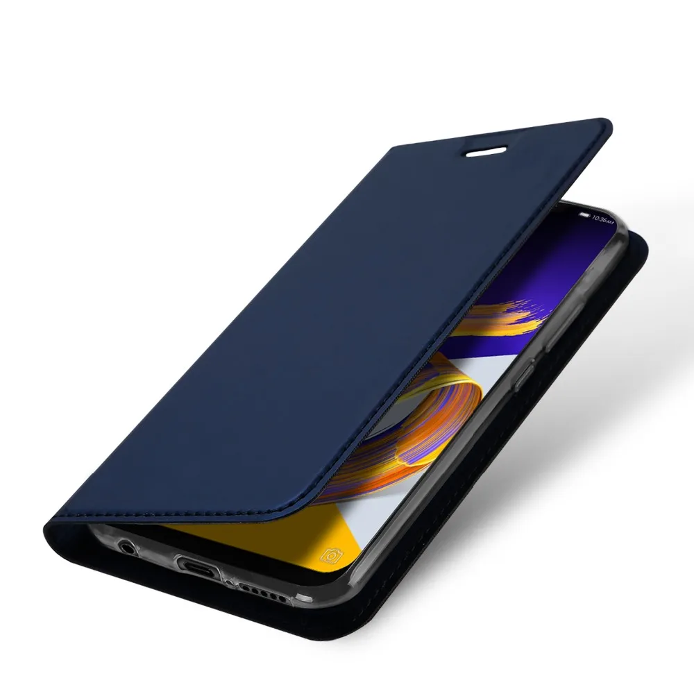 Подарочная стеклянная пленка) DUX DUCIS чехол для Asus Zenfone 5Z ZS620KL кожаный чехол с отделением для карт, магнитное покрытие для Asus Zenfone5Z ZS620 KL