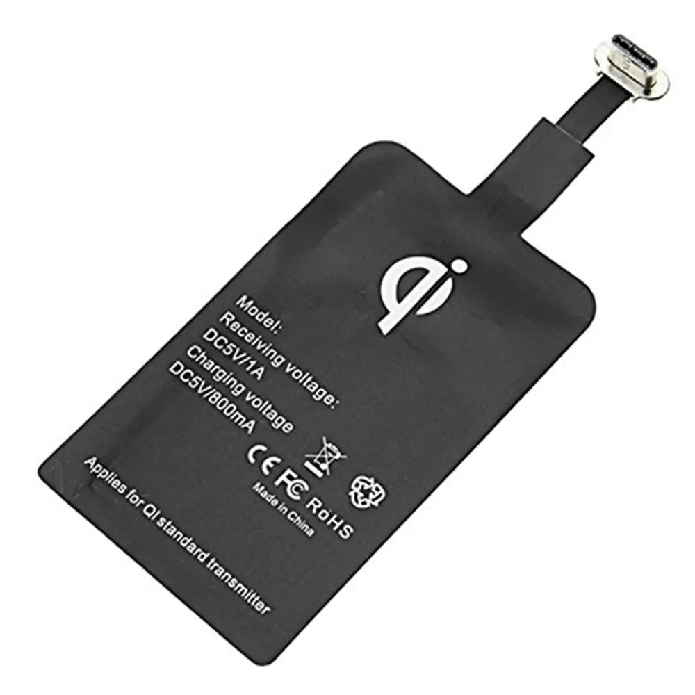 Ascromy type C QI Беспроводное зарядное устройство приемник для Xiaomi Pocophone F1 huawei P20 Pro Oneplus 6T One plus 6 5T USB C Зарядка для телефона