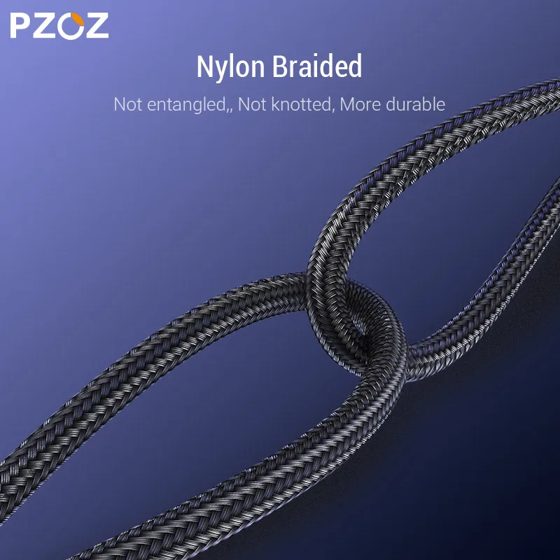 Магнитный usb кабель для зарядки PZOZ Micro быстрой магнитный type c iphone xiaomi samsung шнур на