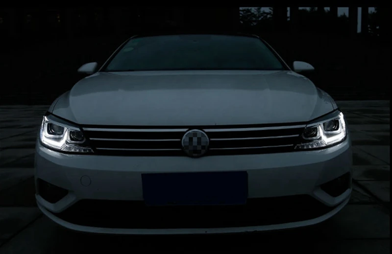 Для VW Volkswagen Lamando фары- Lamando светодиодный головной фонарь DRL объектив H7 HID