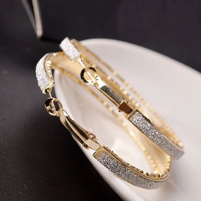 Серьги кольца в американском ретро стиле модные аксессуары Элегантные