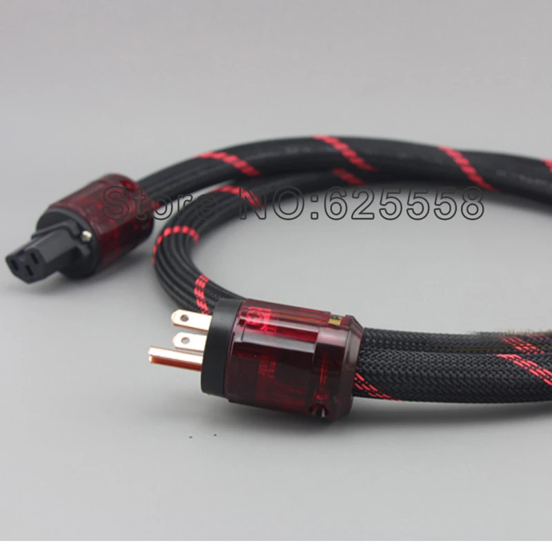 Hi End аудио серии Мощность шнур питания кабель 046 вилка + C IEC Соединительный Шнур
