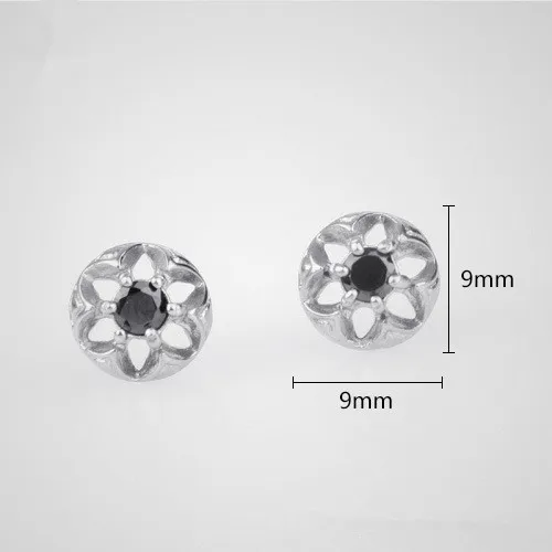 

Luxury jewelry fashion snowflake Korean titanium steel stud earrings for men and women