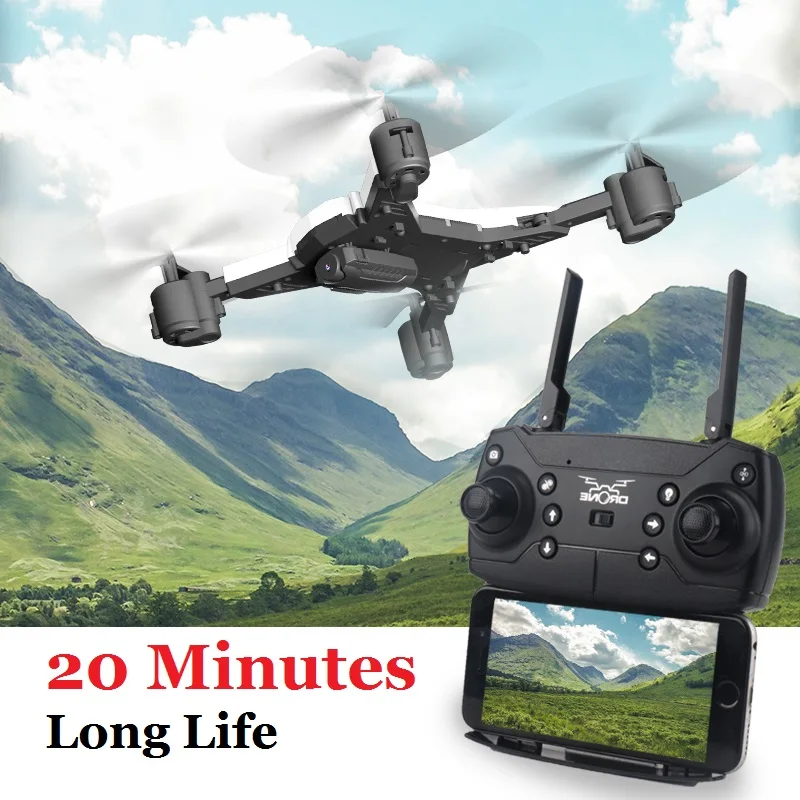 PIP игры большой аккумулятор RC Дрон Pro с камерой HD 1080 P Квадрокоптер самолет 20 минут