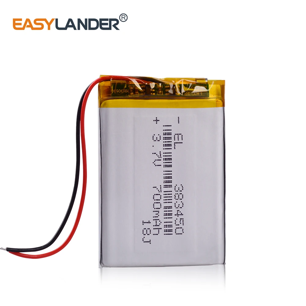 383450 3 7 V 800mAH 403450 li полимерный литий ионный/литий ионный аккумулятор для GPS MP3 плеера