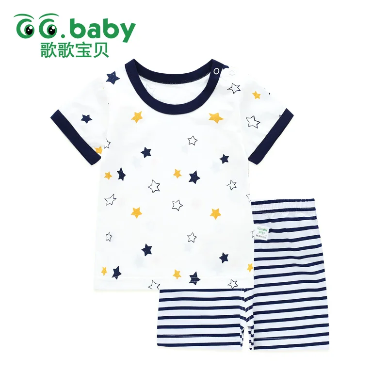 2pcs/set Animal Baby Boy Clothes Set Newborn Girl Outfit Summer Suit Sets Tracksuit Clothing | Детская одежда и обувь
