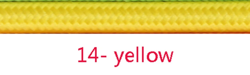 14 yellow 2 м 3 м 5 м 10 м 2 ядра 0,75 мм2 винтажный ТЕКСТИЛЬНЫЙ ШНУР Электрический провод плетеный кабель - Цвет: 14 yellow