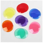 1Pair Colorful Lenses for Diverse Party DIY Decoration Goggles Props Pairable with Punk Goggles for Replaceable Lenses