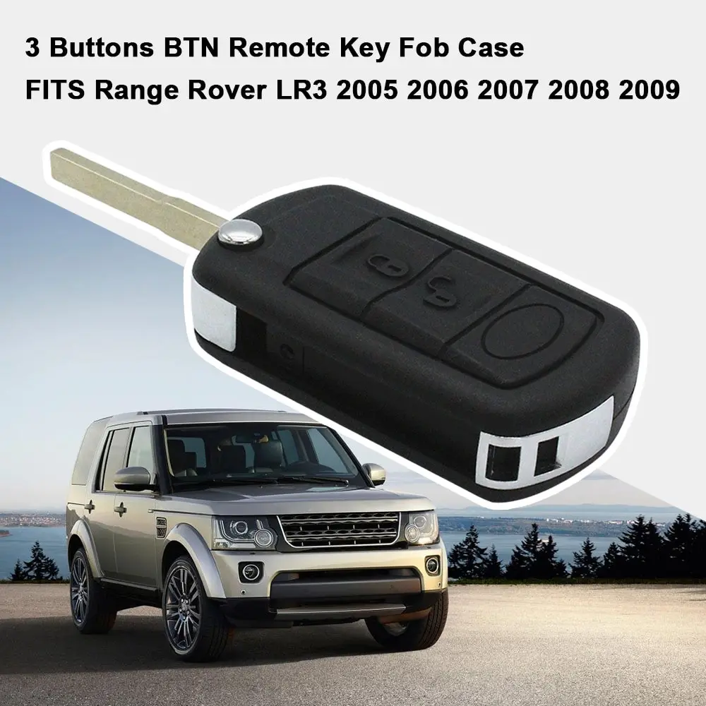 

Чехол для дистанционного ключа BTN с 3 кнопками подходит для Range Rover Sport, Range Rover, Land Rover Discovery 3