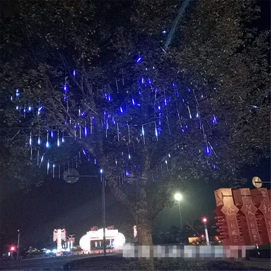 50 см 240LED Метеоритный Дождь трубка Светодиодная Рождественская лампа Свадьба