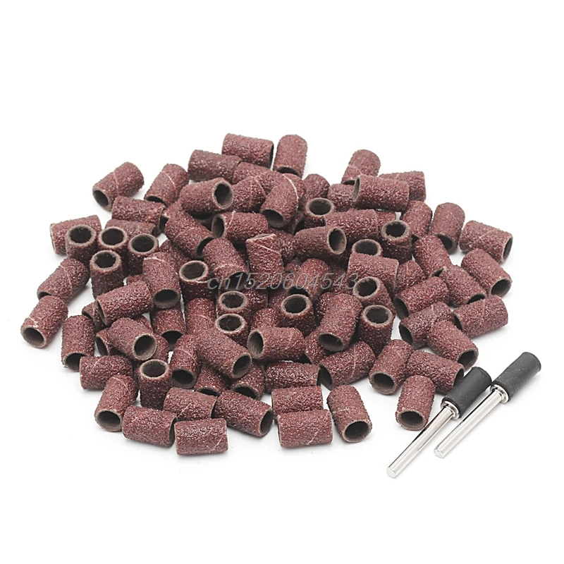 100 шт. Шлифовальные рукава 2 оправки шлифовальный круг Электрический инструмент