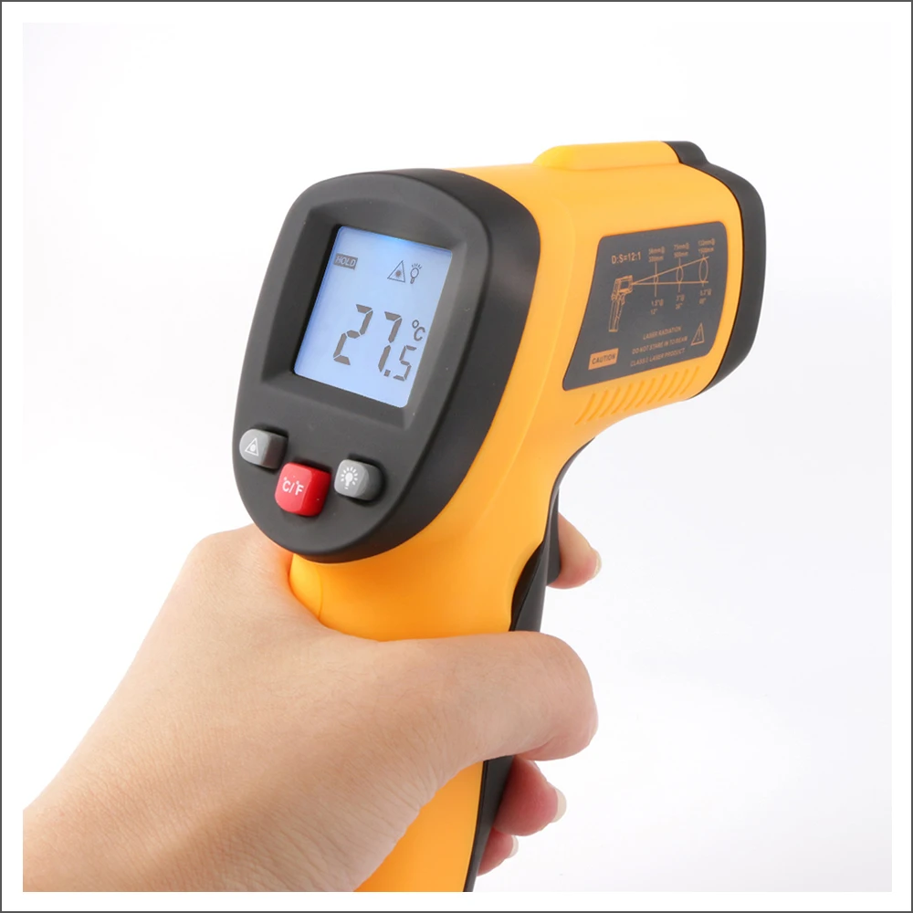 RZ Digital Infrared Thermometer Non Contact Laser Temperature Gun -50-550℃/-58-1022℉ Outdoor Industrial | Инструменты