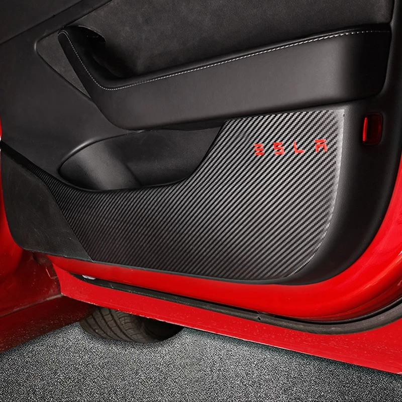 Мой хороший автомобильный коврик из углеродного волокна для защиты двери от