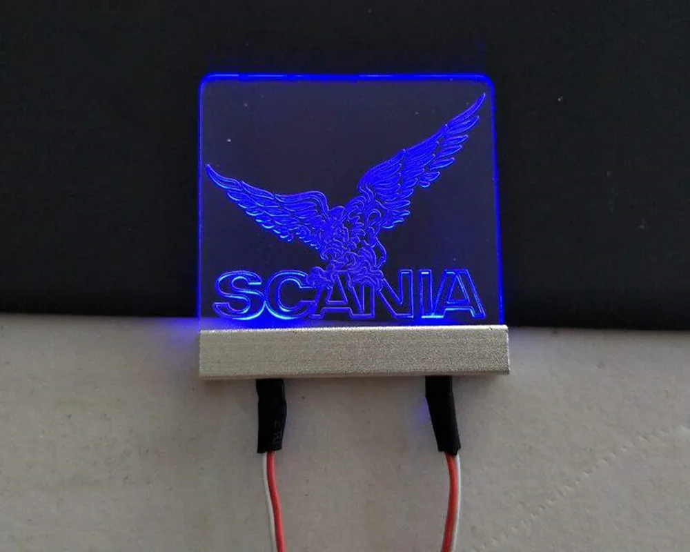 Радиоуправляемый грузовик scania светодиодный логотип маркер светильник для tamiya 1:14 весы RC scania r620 56323 r470 r730 тягач прицеп
