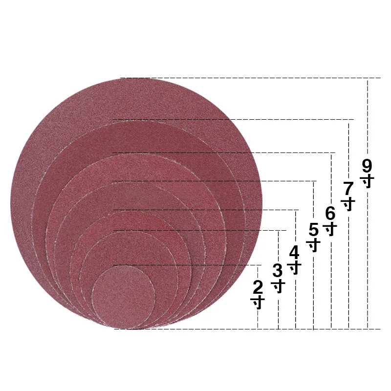 30 шт./компл. 5 дюймов 125 мм круглые песочные листы 80/100/120/180/240/320 крюк и петля