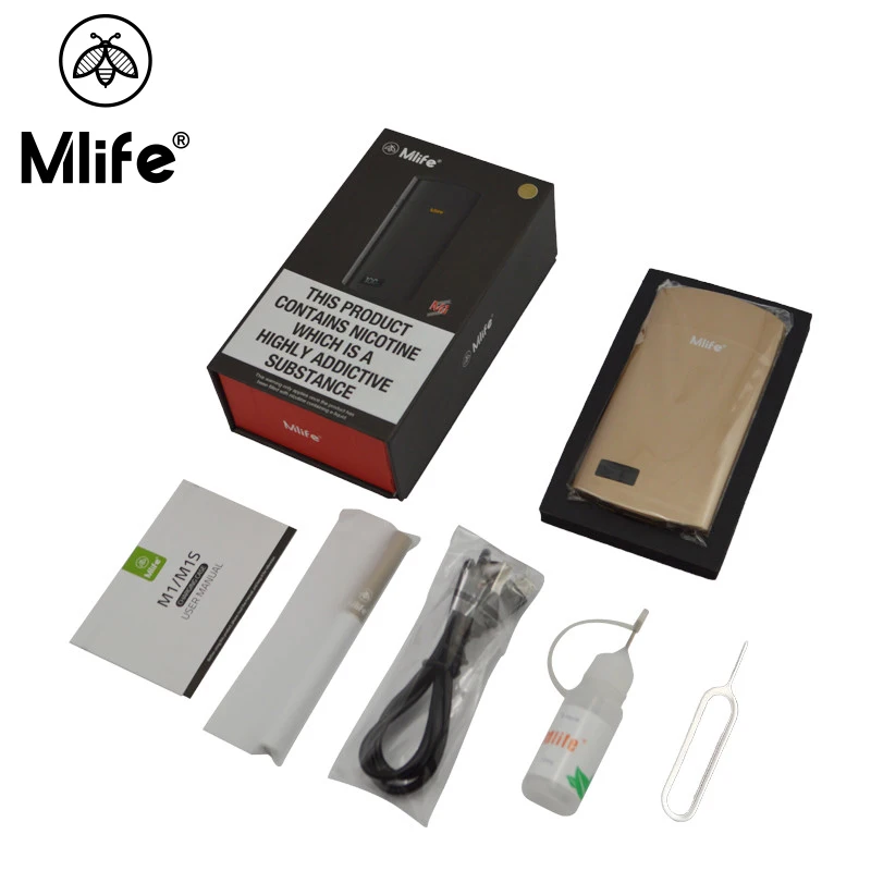 Оригинальные Mlife M1 набор Встроенный 1500 мАч с 0 7 мл бак распылителя PCC 4w 6w выход Vape Kit