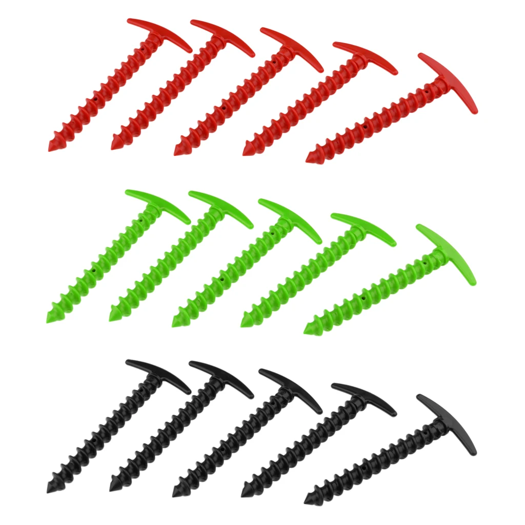 5 шт. пластиковые колышки для палатки шипы песка газона пляжные одеяла компактные