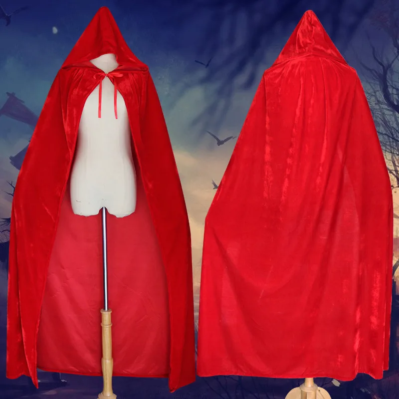 2019 Women Men Adult Halloween Cosplay Costume Death Wizard Witch Hooded Robe Cloak Masquerade Party Cap | Тематическая одежда и