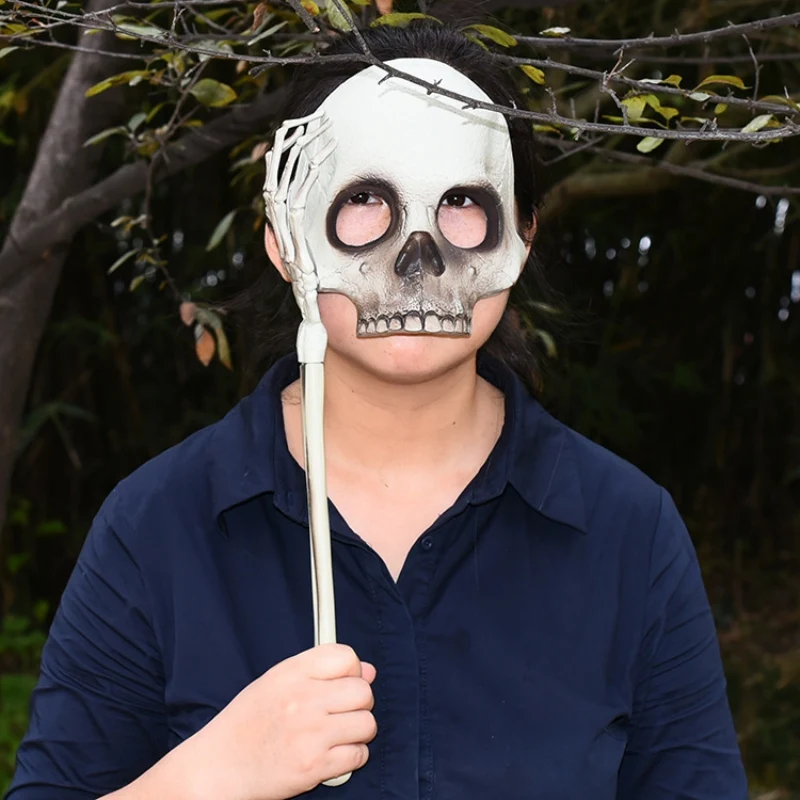 Fake Ghost Mask Detachable Halloween Taro Funny Gag Toys Hand Horror Props Performing Masquerade Supplies Spoof | Игрушки и хобби