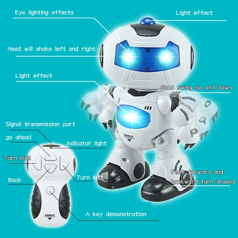 Игрушка RC роботы прогулки и английском говоря робот собака Электрический