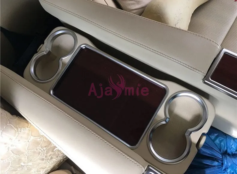 Chrome Car Styling Water Cup Holder Overlay Trim Garnish Panel For Toyota Alphard VELLFIRE 30 2016-2019 Accessories | Автомобили и