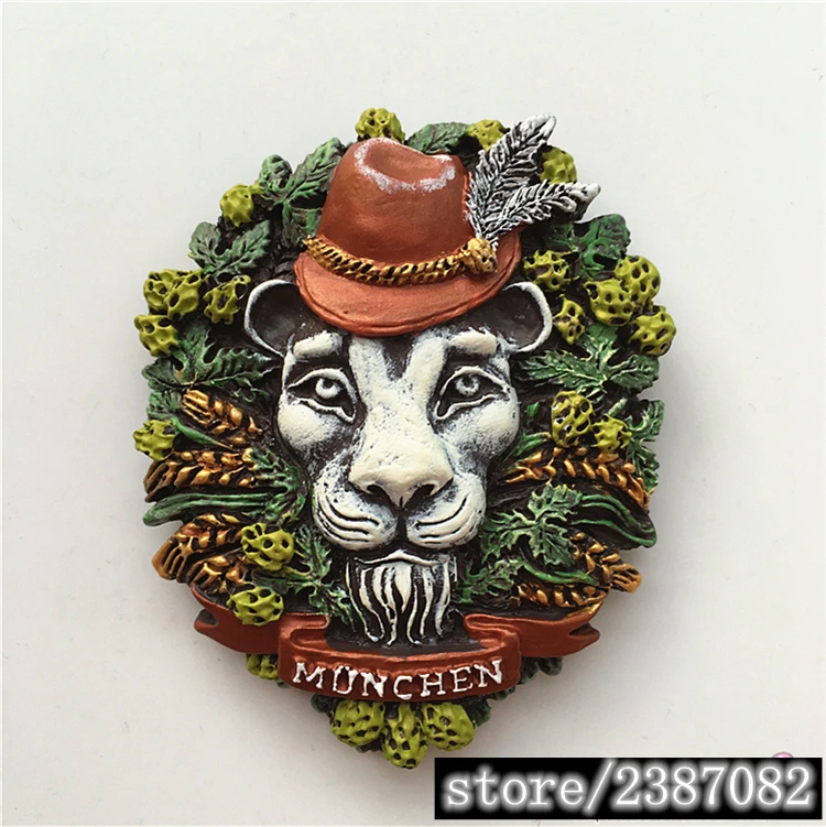 Германия Мюнхен City Sign Лев смолы магнит на холодильник | Дом и сад