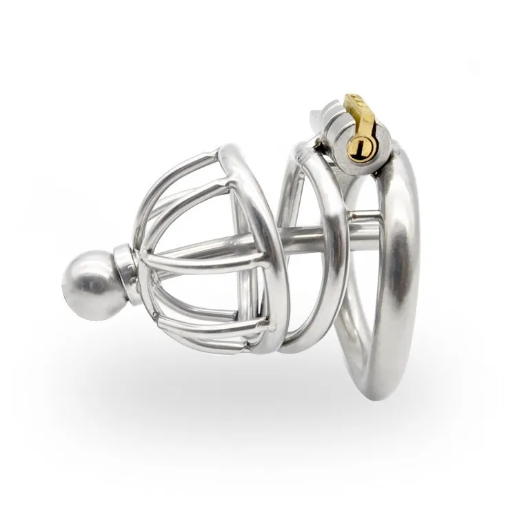 Новейший дизайн дуговая клетка для пениса из нержавеющей стали замок Мужская