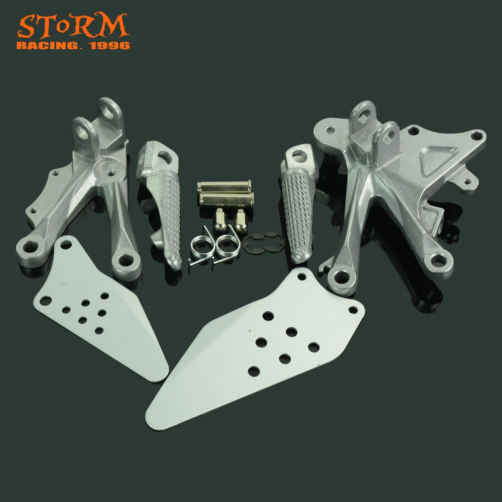 Передние Подножки подножки подножка кронштейн педали для KAWASAKI ZX10R 2006 2007 2008 2009 06 07