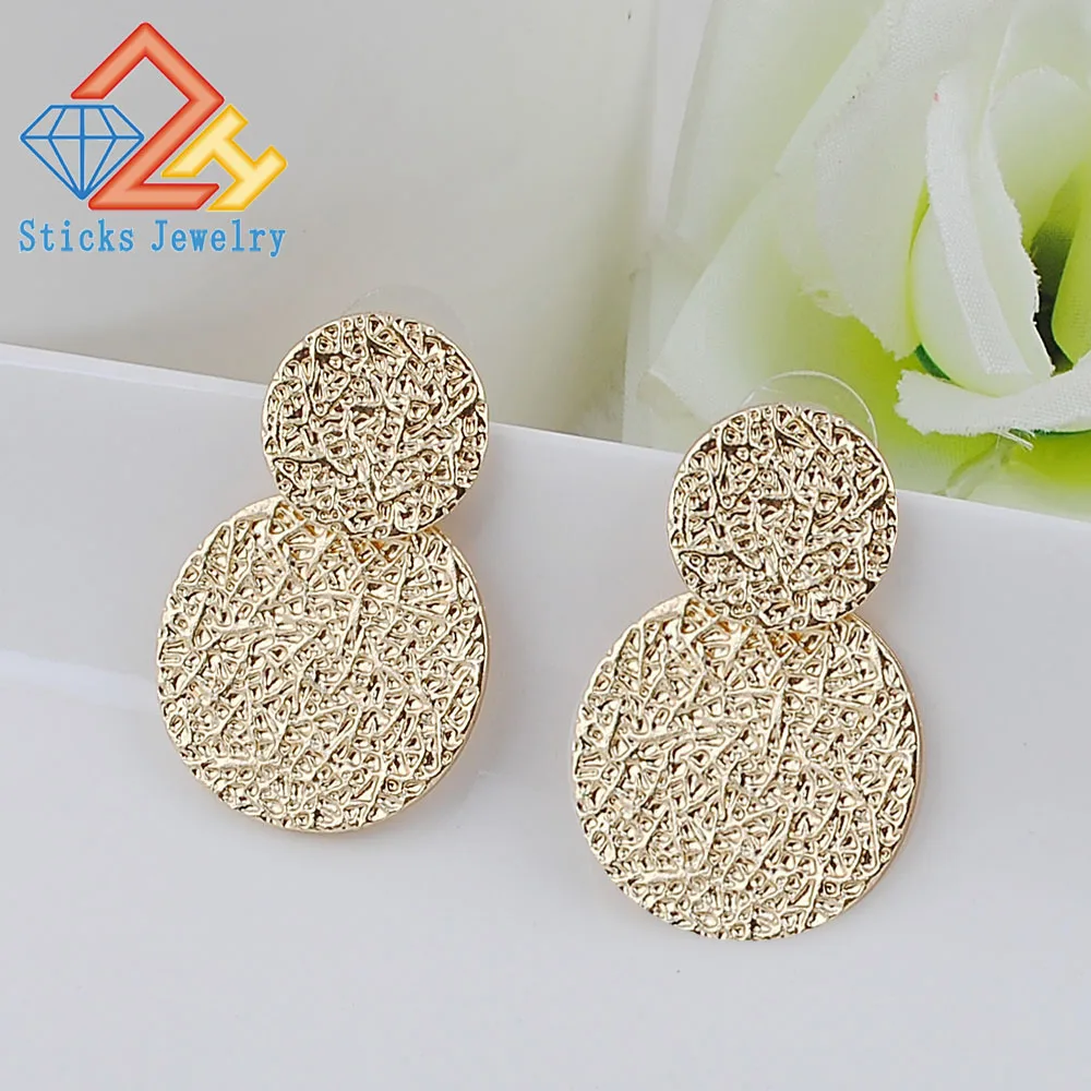 Серьги круглые из цинкового сплава с цинковым покрытием | Украшения и аксессуары