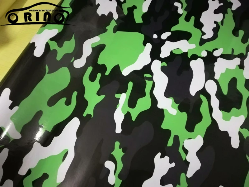 Черная зеленая белая камуфляжная виниловая пленка наклейка с воздушными