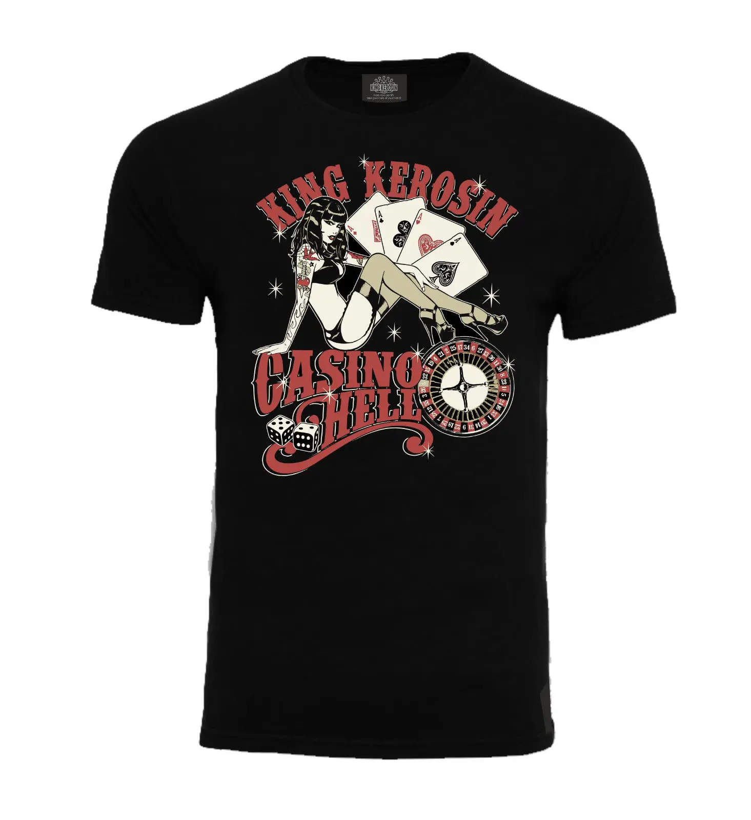 

Men And Men Brand Clothing Fashion Tees T-Shirt Casino Hell Oldschool Rockabilly Pin Up Motorrad Youngtimert Shirt Making
