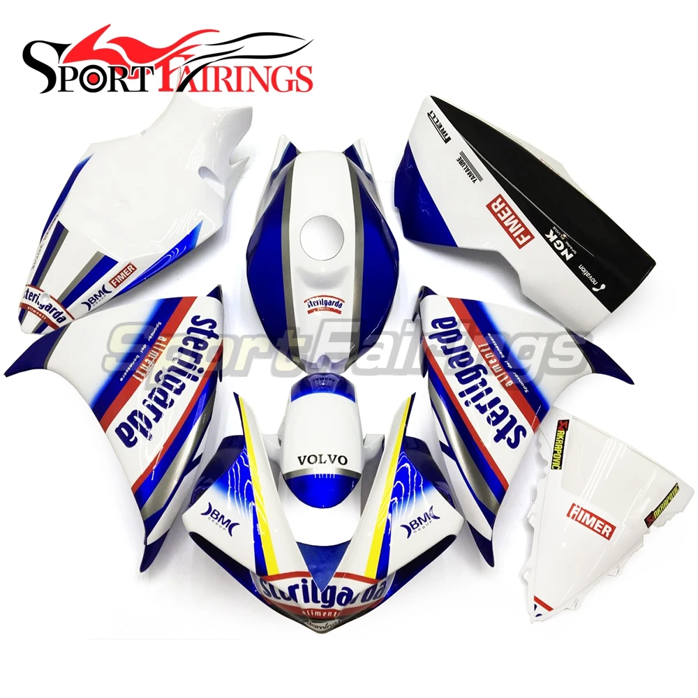 Комплет стекловолокно синий белый инъекции Обтекатели для Yamaha YZF1000 R1 09 10 11 2009 2011