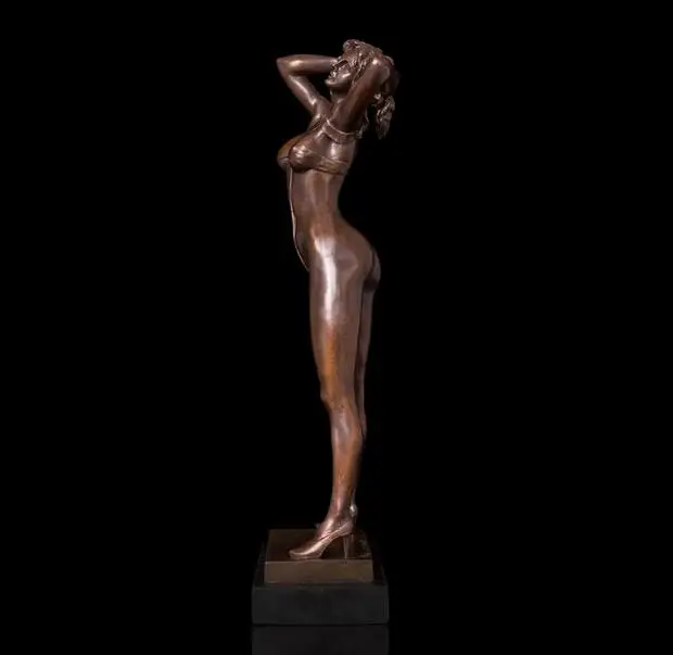 20 &quotArt Deco Скульптура сексуальный женский для девочек Женский бронзовая