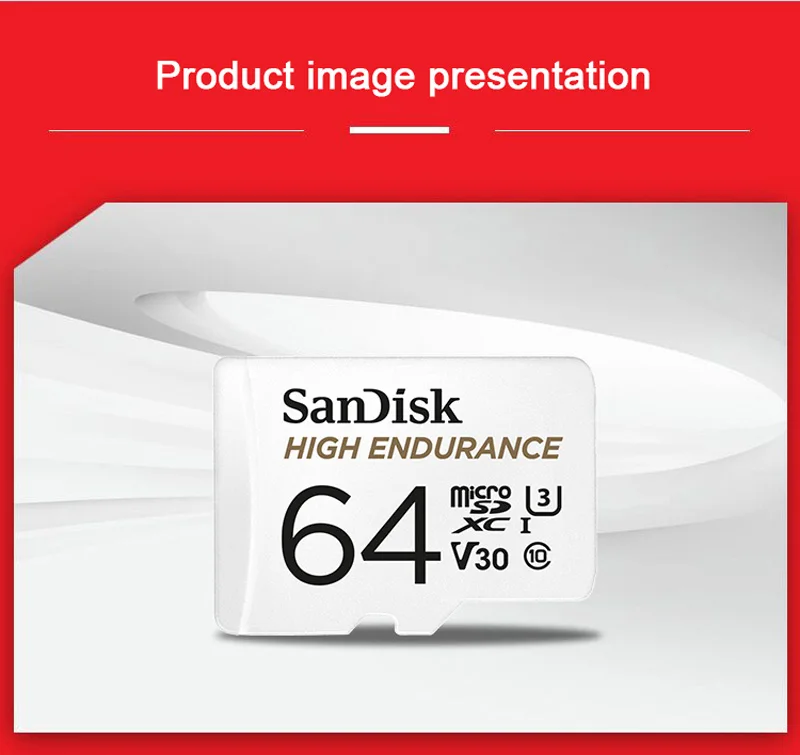 SanDisk карта памяти MicroSD карта памяти высокая выносливость MicroSD 32 Гб 64 Гб 128 ГБ до 100 м/с TF карта C10 U3 V30 Cartao De Memoria флешка