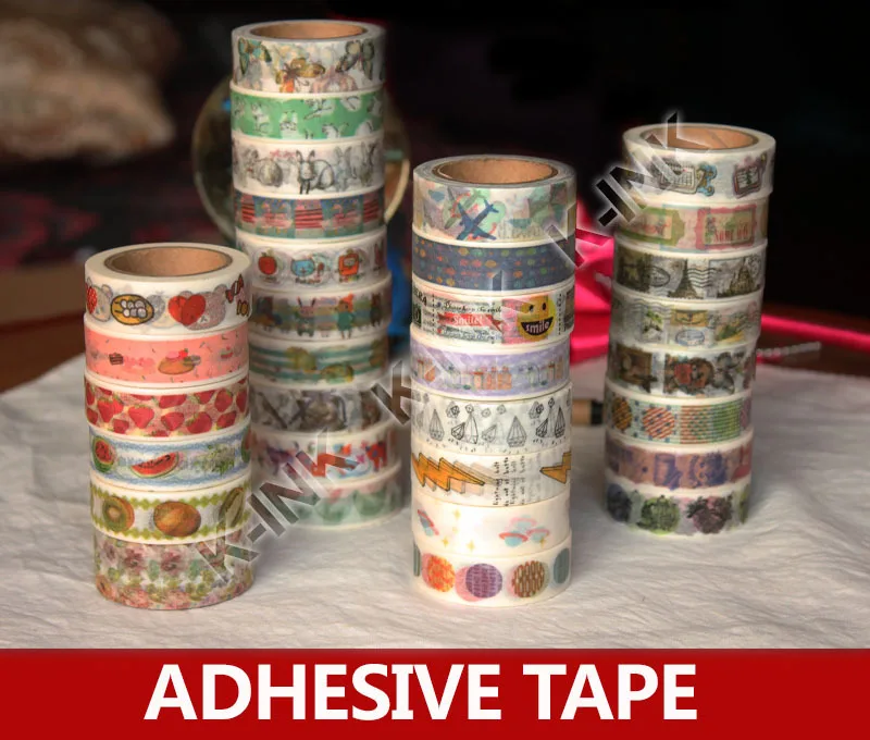 

37 color can be chosen! Kawaii cartoon washi decorative tape, cute fruit animal stamp vintage washi masking tape for scrapbook