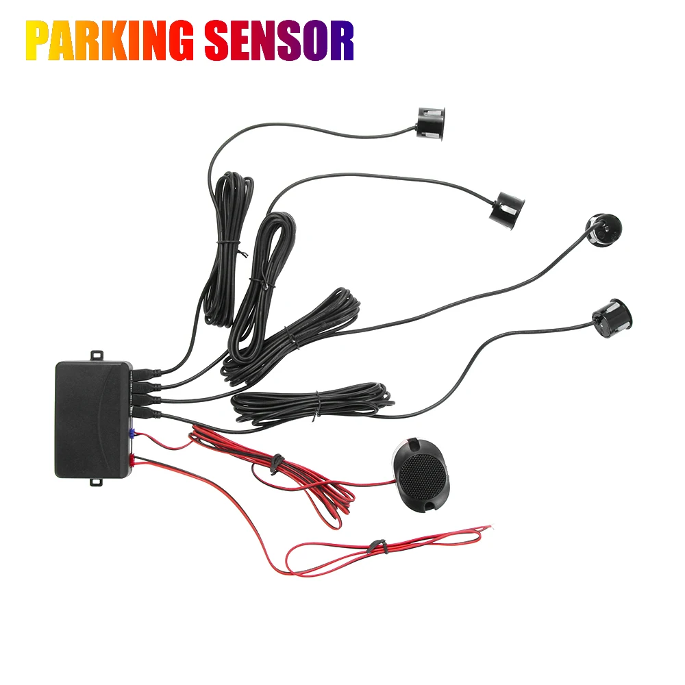 Автомобильный датчик парковки радар заднего вида с 4 датчиками звуковой