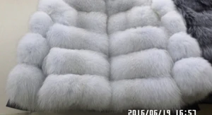 natural color Linhaoshengyue Длина 60 см натуральный Лисий мех пальто с капюшоном - Цвет: natural color