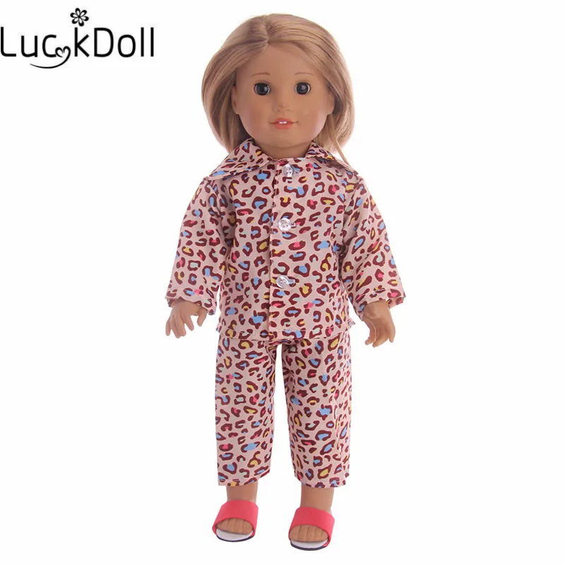 Кукольная Пижама Luckdoll hot подходит для 18 дюймовых американских искусств и 43 см