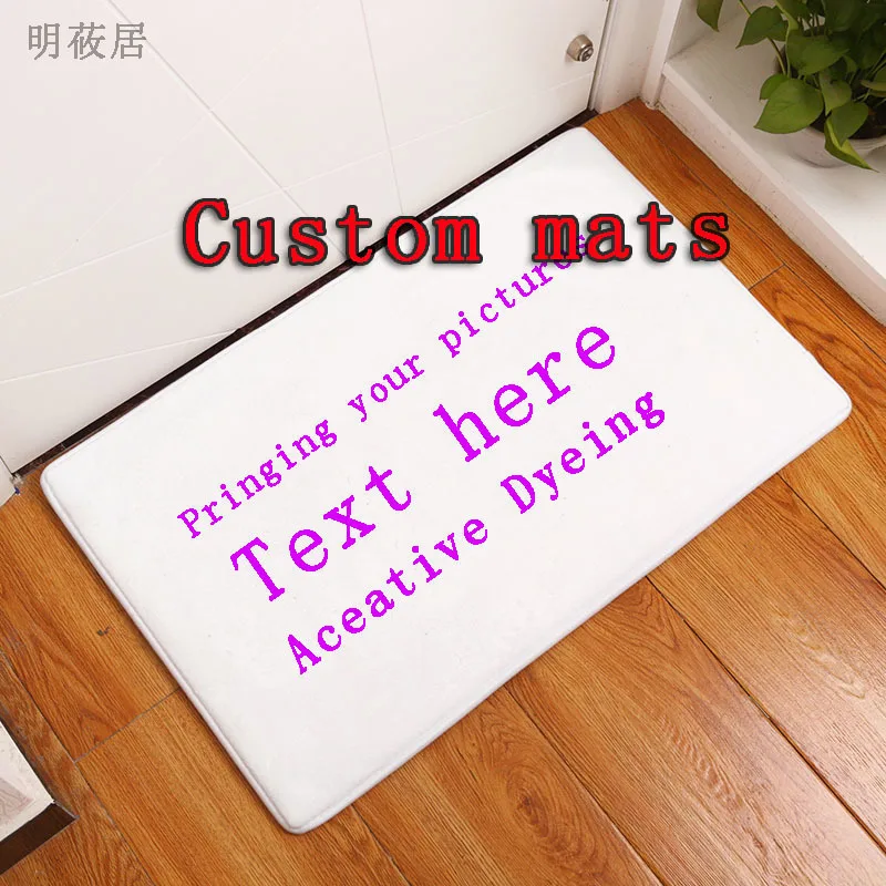 Multi sizes Custom door mat Anti-slip carpet funny doormats printed your picture photo, suede Flannel Floor customized doormat